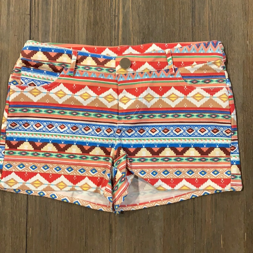 Aztec print shorts